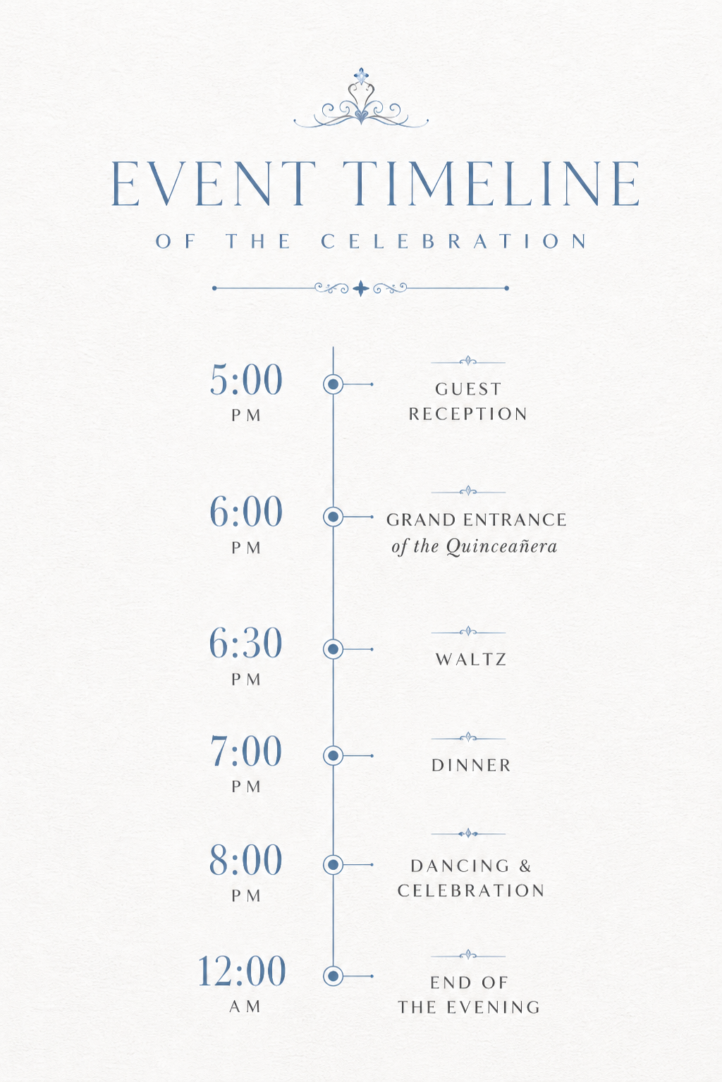 Wedding Itinerary